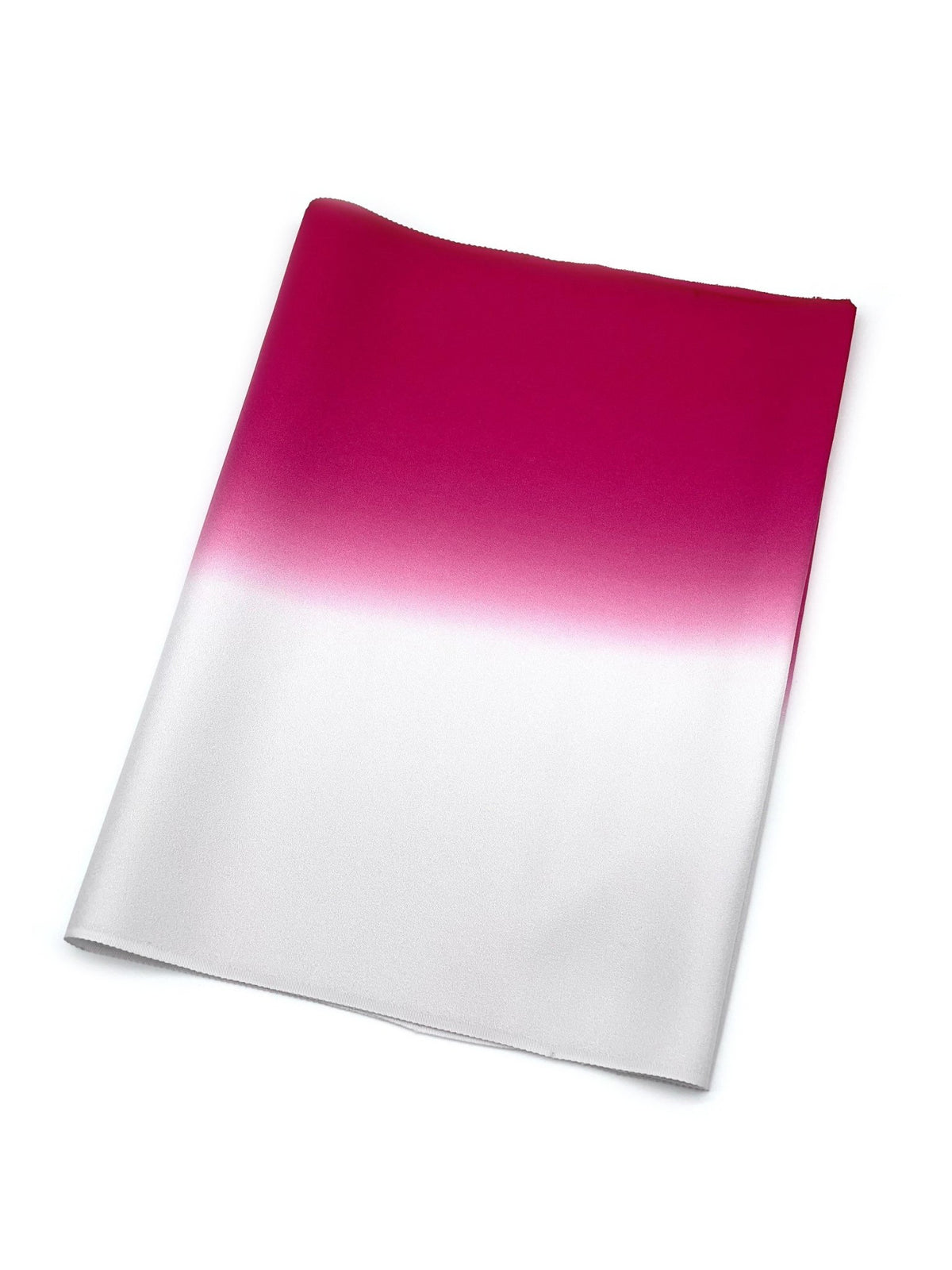 【再入荷】二色暈し 艶帯揚　月白×紅赤色[紅衣オリジナル]