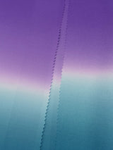 【新色】二色暈し 艶帯揚　ナイルブルー×藤紫[紅衣オリジナル] - 木下着物研究所