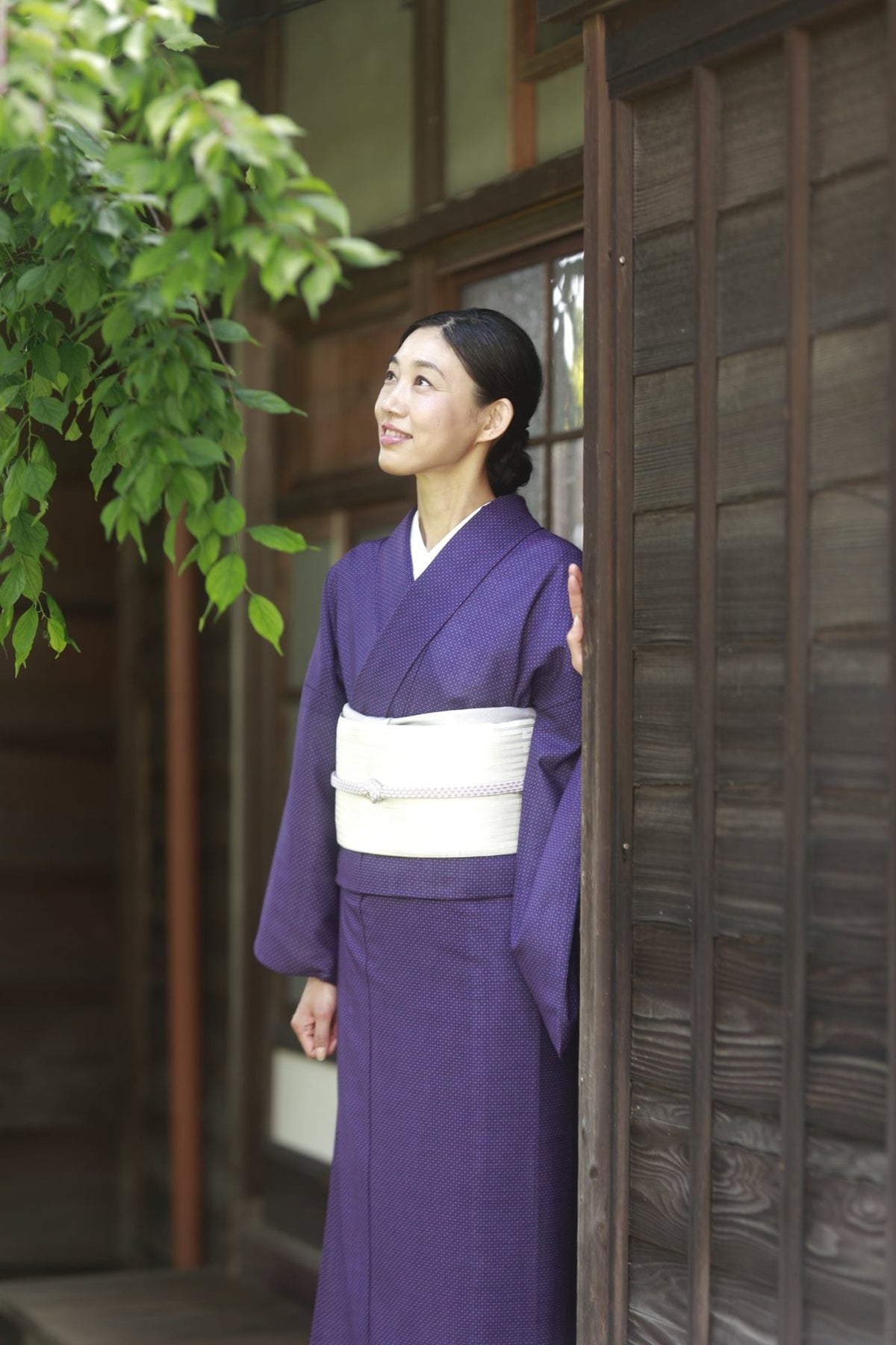 毎日の着物生活を可能にする上質な洗える着物 御召十 [紅衣