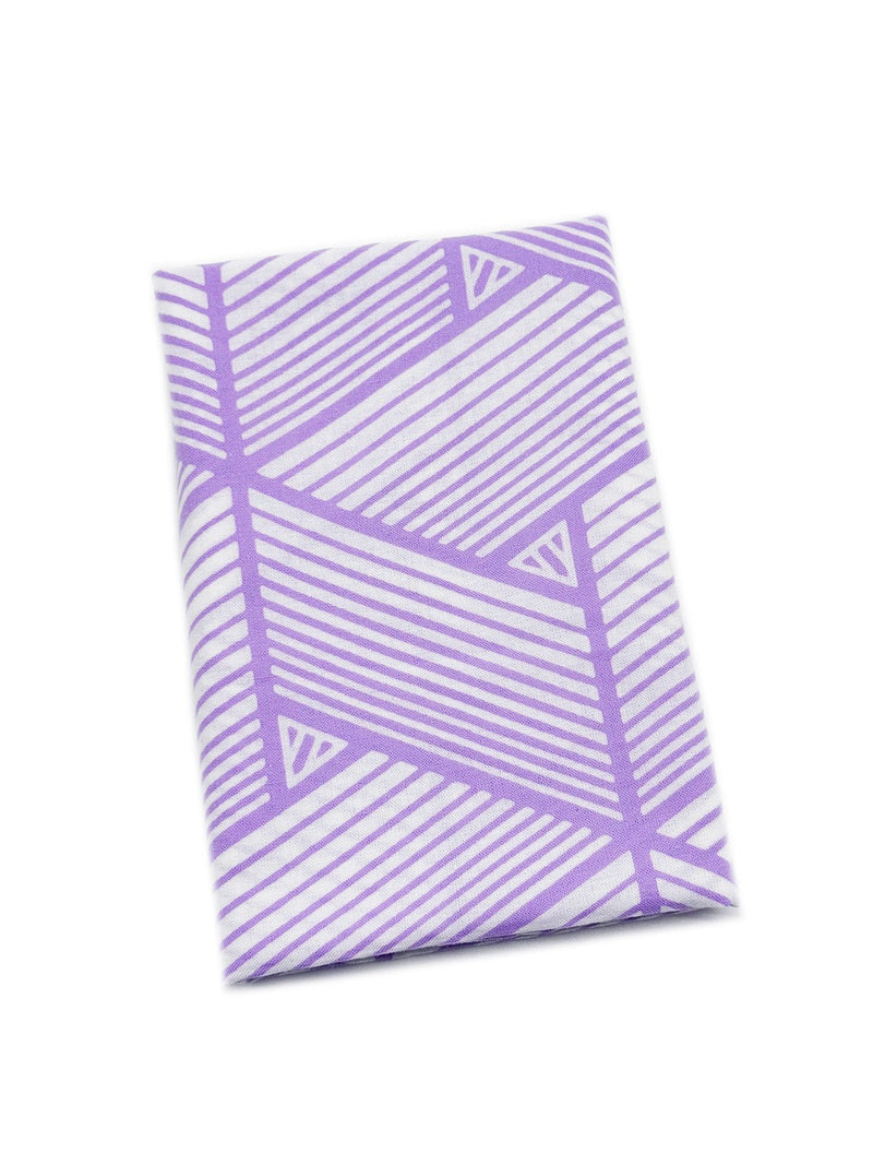 【新色】わかる人にわかる！オリジナル手ぬぐい(注染) 網代麻葉 白×藤色 - 木下着物研究所