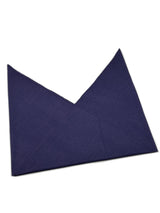 【新作】上質な洗える素材あづま袋　御召十 紺地に躑躅色 [紅衣オリジナル]みゆき袋、三角袋 - 木下着物研究所