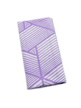 【新色】わかる人にわかる！オリジナル手ぬぐい(注染) 網代麻葉 白×藤色 - 木下着物研究所