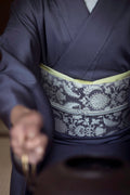 【受注終了】 博多織八寸名古屋帯 ペルシャ草花紋　藤色[紅衣オリジナル] - 木下着物研究所