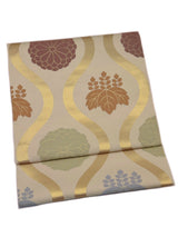 【期限特典】限定１点　大丈夫！と安心感のある西陣織 　本袋袋帯　立湧/菊桐文様 - 木下着物研究所