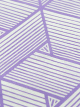 【新色】わかる人にわかる！オリジナル手ぬぐい(注染) 網代麻葉 白×藤色 - 木下着物研究所