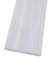 【新作】夏以外も使える！おしゃれな紗の伊達締め/博多織　薄鼠地に青藤と淡紅色　[紅衣オリジナル] - 木下着物研究所