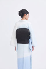【期限特典/受注】喪服にも使えるオシャレな黒い名古屋帯 四菱網代[紅衣オリジナル] - 木下着物研究所