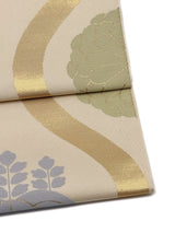 【期限特典】限定１点　大丈夫！と安心感のある西陣織 　本袋袋帯　立湧/菊桐文様 - 木下着物研究所