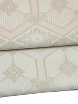 【期限特典】限定１点　大丈夫！と安心感のある西陣織 　本袋袋帯　若松菱/白地 - 木下着物研究所