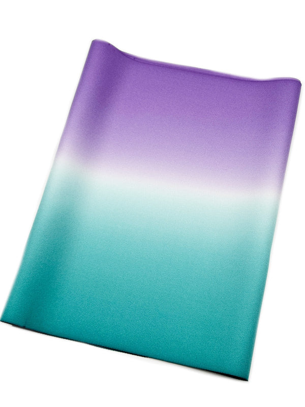 【新色】二色暈し 艶帯揚　ナイルブルー×藤紫[紅衣オリジナル] - 木下着物研究所