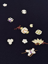 【期限特典】超使える！飛柄の小紋 宝尽くし/紅子オススメ/ガード無料 - 木下着物研究所