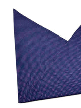 【新作】上質な洗える素材あづま袋　御召十 紺地に躑躅色 [紅衣オリジナル]みゆき袋、三角袋 - 木下着物研究所