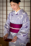 【新色】大人の上質な博多織の半幅帯 杉綾 フランボワーズ　[紅衣オリジナル] - 木下着物研究所