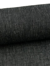 【早期特典】綿麻着物⑤ 縞 黒×白 ※マイサイズ仕立て - 木下着物研究所