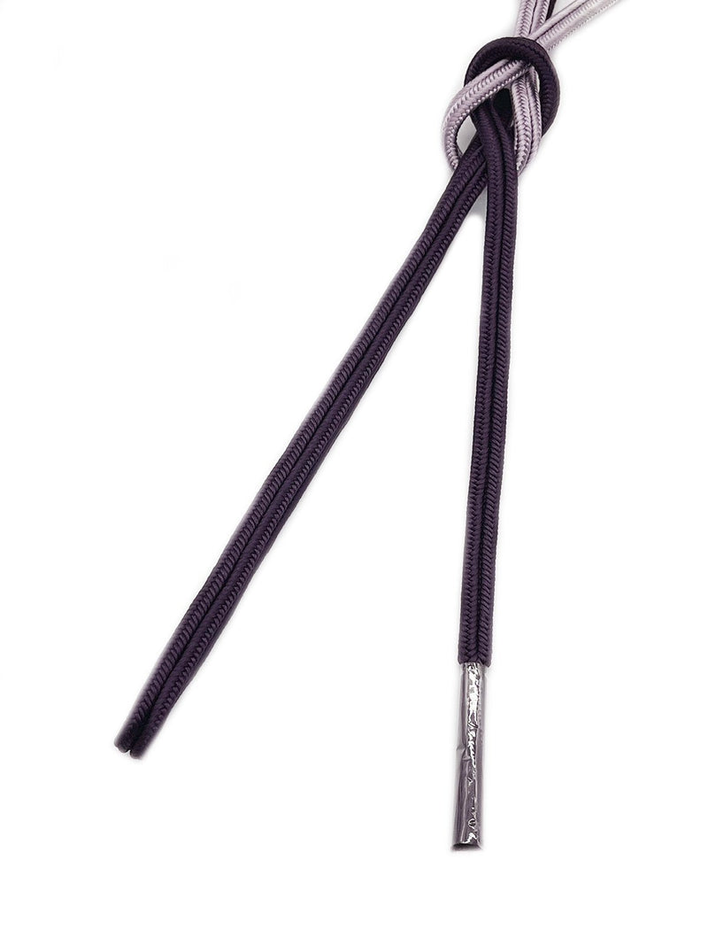 【新色】ゆるぎ組帯締 二色暈し 滅紫×くすみ藤[紅衣オリジナル] - 木下着物研究所