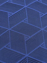 【期限特典/新作】超・半幅帯！大人の上質なリバーシブル小袋帯 網代麻葉 紺青色 博多織 [紅衣オリジナル] - 木下着物研究所