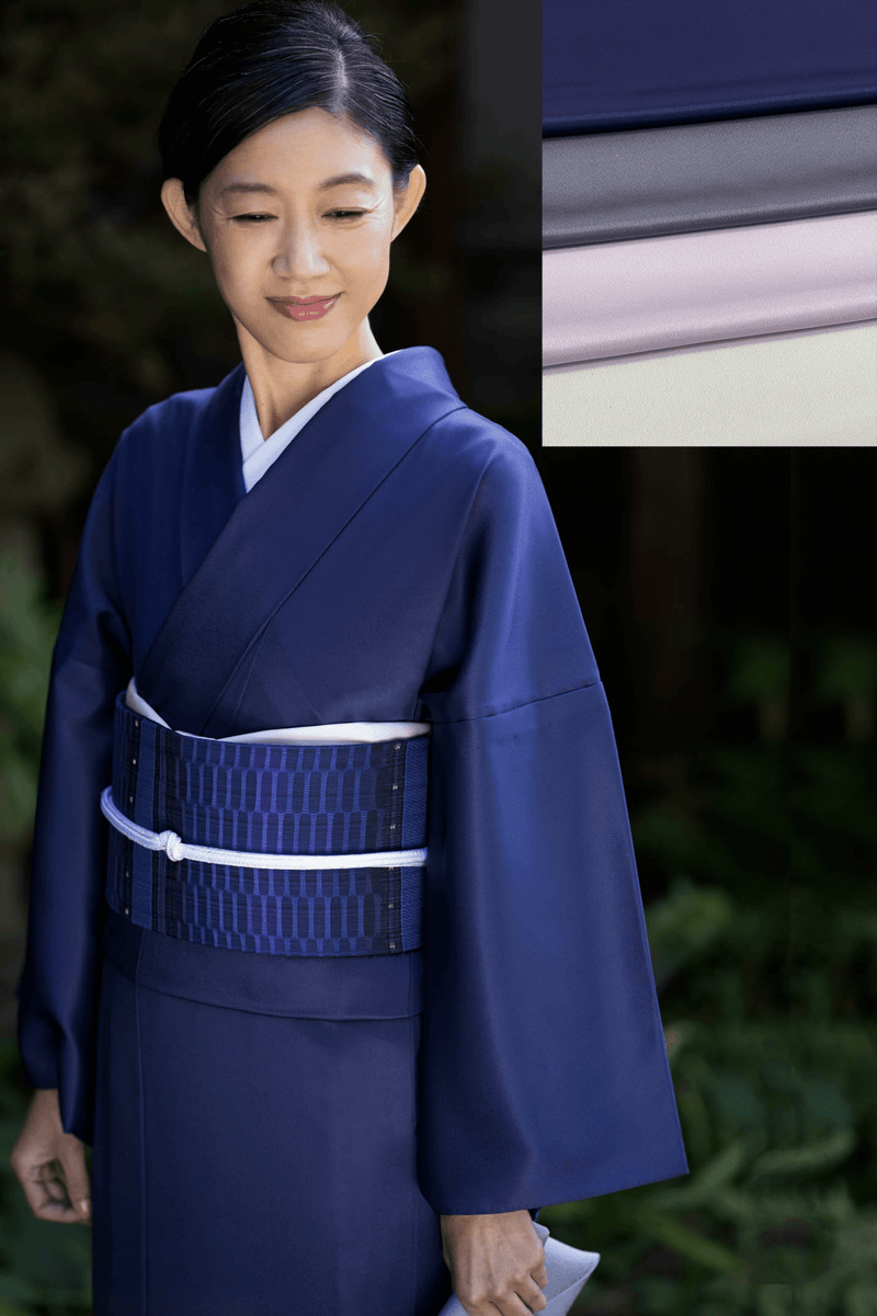 【新作/モニターキャンペーン】ついに登場！上質な洗える秋冬着物 艶色無地[紅衣オリジナル] ※手縫いマイサイズ仕立て 単衣 - 木下着物研究所