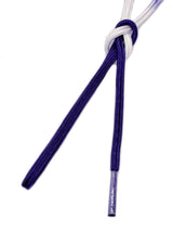 【少量再入荷】ゆるぎ組暈し手組帯締 二色暈し 今紫×純白 [紅衣オリジナル] - 木下着物研究所