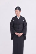 【期限特典/受注】喪服にも使えるオシャレな黒い名古屋帯 四菱網代[紅衣オリジナル] - 木下着物研究所