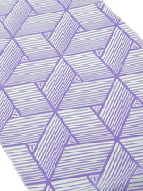 【新色】わかる人にわかる！オリジナル手ぬぐい(注染) 網代麻葉 白×藤色 - 木下着物研究所