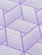 【新色】わかる人にわかる！オリジナル手ぬぐい(注染) 網代麻葉 白×藤色 - 木下着物研究所