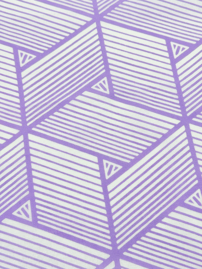 【新色】わかる人にわかる！オリジナル手ぬぐい(注染) 網代麻葉 白×藤色 - 木下着物研究所