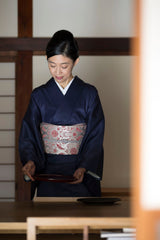 【新作/モニターキャンペーン】ついに登場！上質な洗える秋冬着物 艶色無地[紅衣オリジナル] ※手縫いマイサイズ仕立て 単衣 - 木下着物研究所