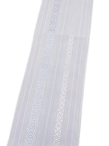 【新作】夏以外も使える！おしゃれな紗の伊達締め/博多織　薄鼠地に青藤と淡紅色　[紅衣オリジナル] - 木下着物研究所