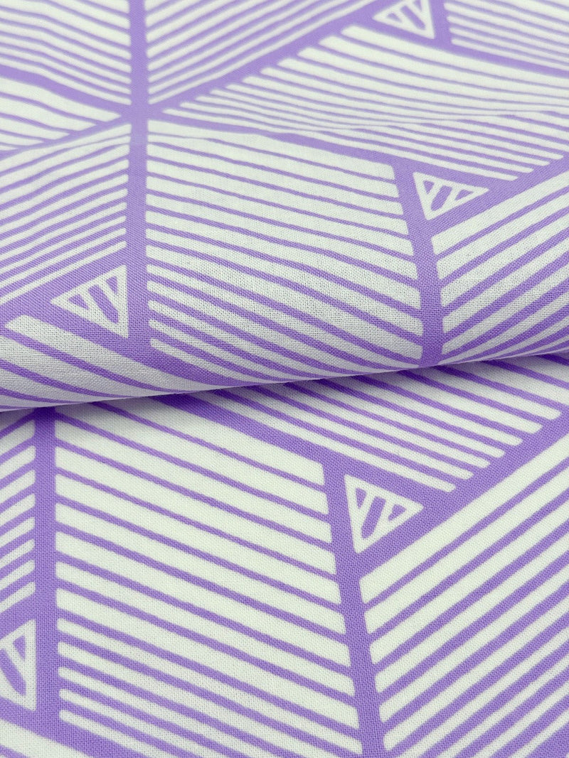 【新色】わかる人にわかる！オリジナル手ぬぐい(注染) 網代麻葉 白×藤色 - 木下着物研究所