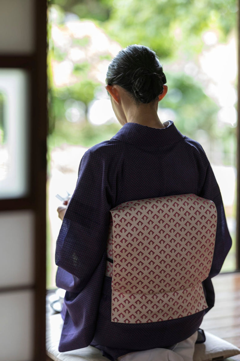 【JA】佐賀良帯 八寸名古屋帯 正絹 木箱 夏用 名古屋帯] 紗 正絹 本場筑前 博多織名古屋帯 八寸名古屋帯 別誂え