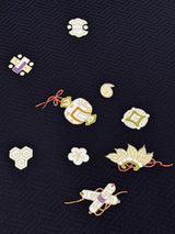 【期限特典】超使える！飛柄の小紋 宝尽くし/紅子オススメ/ガード無料 - 木下着物研究所