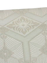 【期限特典】限定１点　大丈夫！と安心感のある西陣織 　本袋袋帯　若松菱/白地 - 木下着物研究所