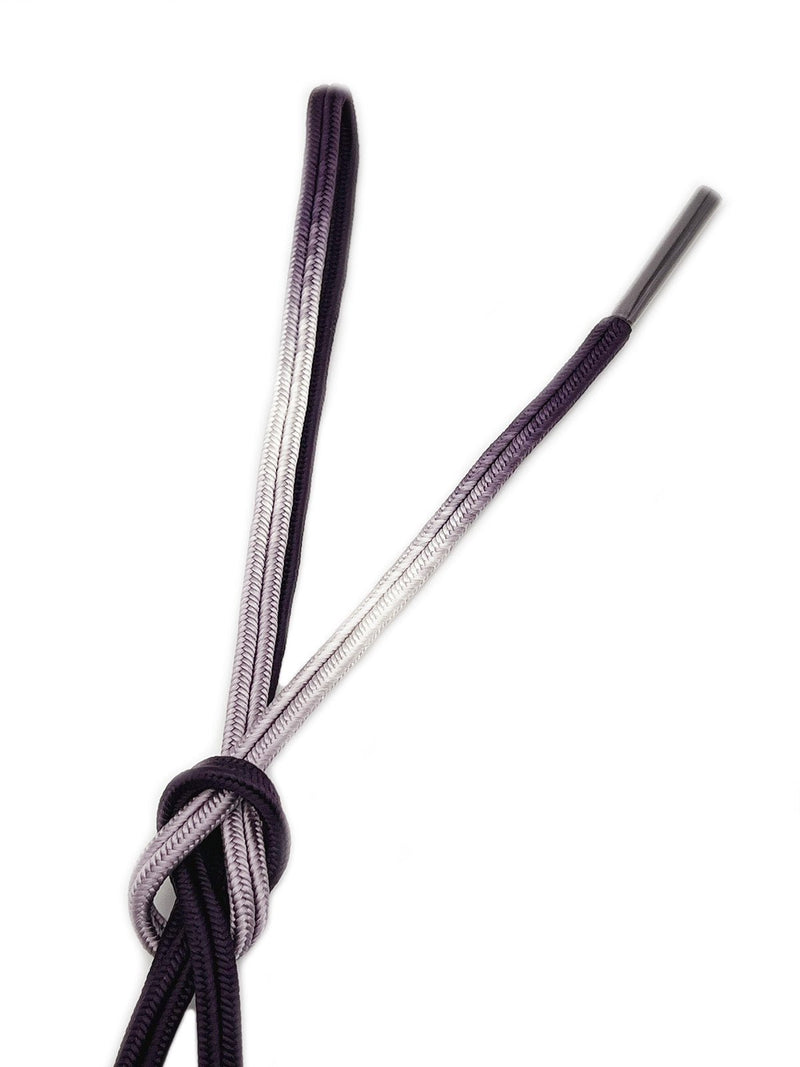 【新色】ゆるぎ組帯締 二色暈し 滅紫×くすみ藤[紅衣オリジナル] - 木下着物研究所