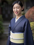 【新作】スーツ生地の着物 ①斜格子紺（手縫仕立代込み） ※生地確認できます - 木下着物研究所