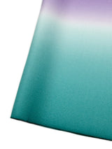 【新色】二色暈し 艶帯揚　ナイルブルー×藤紫[紅衣オリジナル] - 木下着物研究所