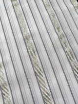 【期限特典/新作】超・半幅帯！大人の上質なリバーシブル小袋帯 網代麻葉 白鼠 博多織 [紅衣オリジナル] - 木下着物研究所