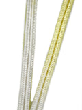 【少量再入荷】ゆるぎ組手組帯締 二色暈し 檸檬色×純白[紅衣オリジナル] - 木下着物研究所