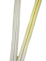 【少量再入荷】ゆるぎ組手組帯締 二色暈し 檸檬色×純白[紅衣オリジナル] - 木下着物研究所