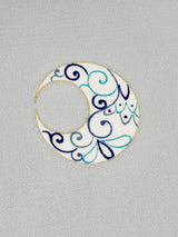 【期限特典】超使える！飛柄の小紋 三日月唐草文様/紅子オススメ/ガード無料 - 木下着物研究所