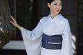 【期限特典】新色で復刻！博多織八寸名古屋帯 網代 紫黒 （しこく）色[紅衣オリジナル] - 木下着物研究所