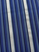 【期限特典/新作】超・半幅帯！大人の上質なリバーシブル小袋帯 網代麻葉 紺青色 博多織 [紅衣オリジナル] - 木下着物研究所