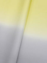 【少量再入荷】二色暈し 艶帯揚　薄檸檬×銀鼠 [紅衣オリジナル] - 木下着物研究所