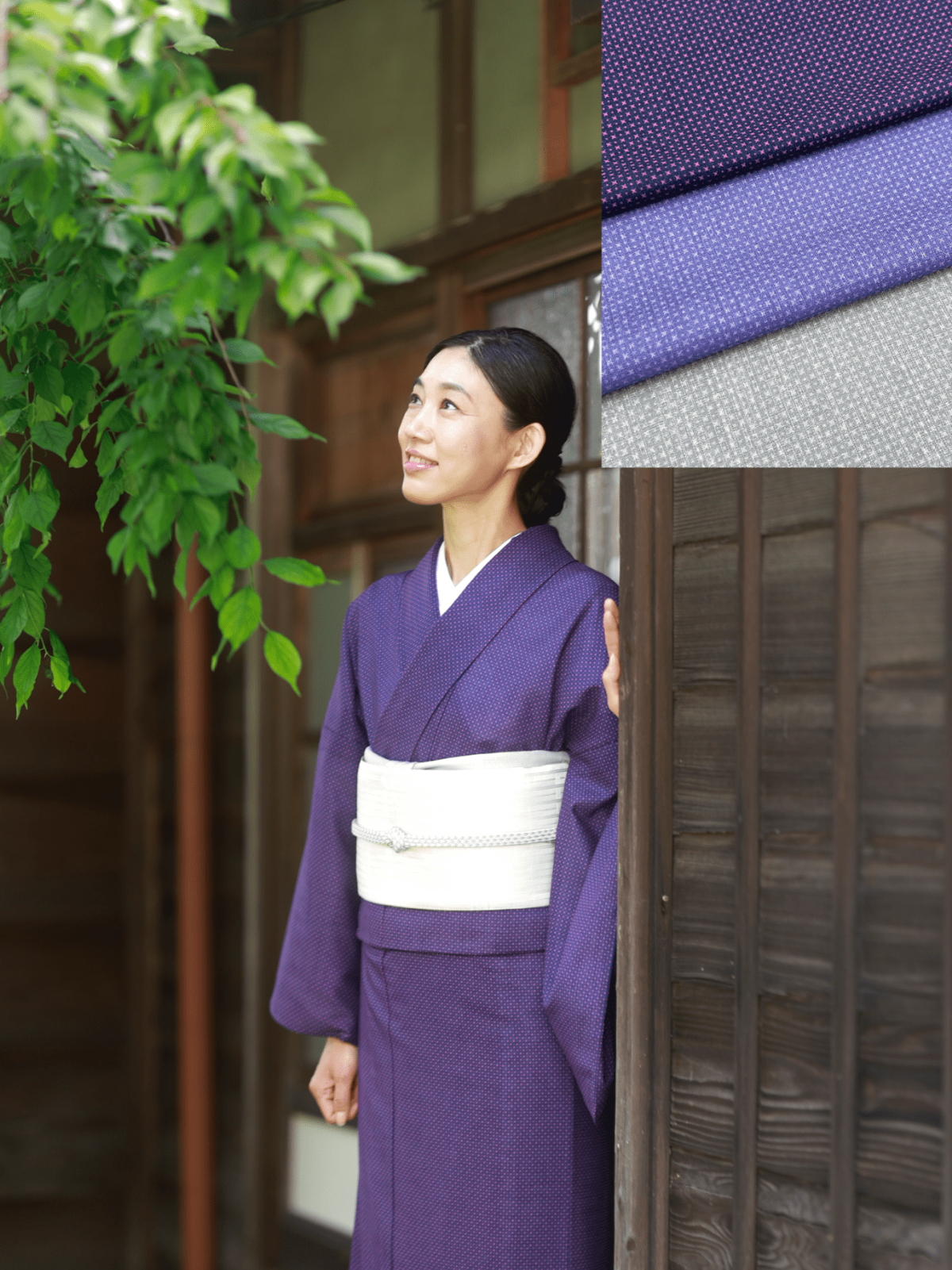 毎日の着物生活を可能にする上質な洗える着物 御召十 [紅衣 毎日の着物生活を可能にする上質な洗える着物 御召十 [紅衣