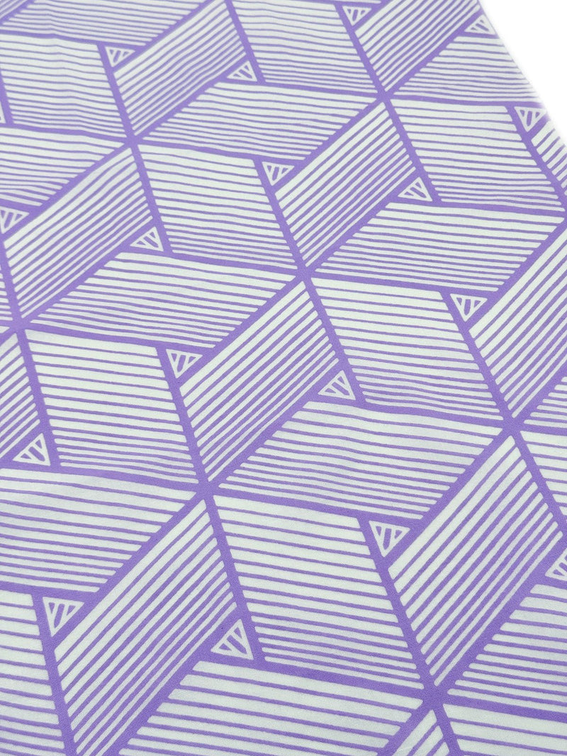 【新色】わかる人にわかる！オリジナル手ぬぐい(注染) 網代麻葉 白×藤色 - 木下着物研究所