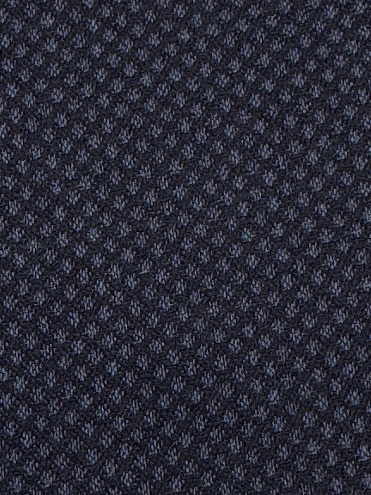 新作】スーツ生地の着物 ①斜格子紺（手縫仕立代込み） ※生地確認でき