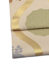 【期限特典】限定１点　大丈夫！と安心感のある西陣織 　本袋袋帯　立湧/菊桐文様 - 木下着物研究所