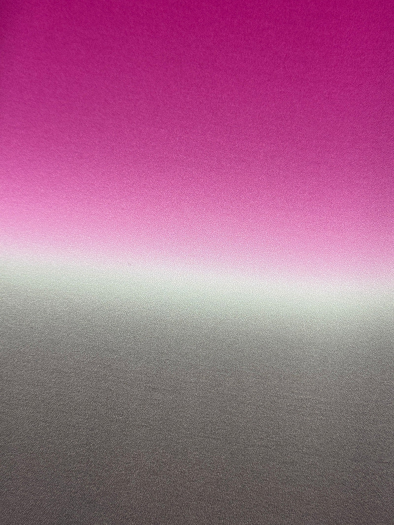 【新色】二色暈し 艶帯揚　ラズベリーレッド×ビターチョコレートブラウン [紅衣オリジナル] - 木下着物研究所