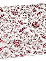 【SHOWROOM/先行ご紹介商品】【新色】 博多織八寸名古屋帯 ペルシャ草花紋　薄鼠地に深紅　[紅衣オリジナル] - 木下着物研究所