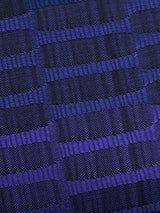 【SHOWROOM/先行ご紹介商品】【新色】見目麗しき帯！クールバージョン！博多織 九寸名古屋帯 紅間道 紺地濃淡に桔梗紫 - 木下着物研究所