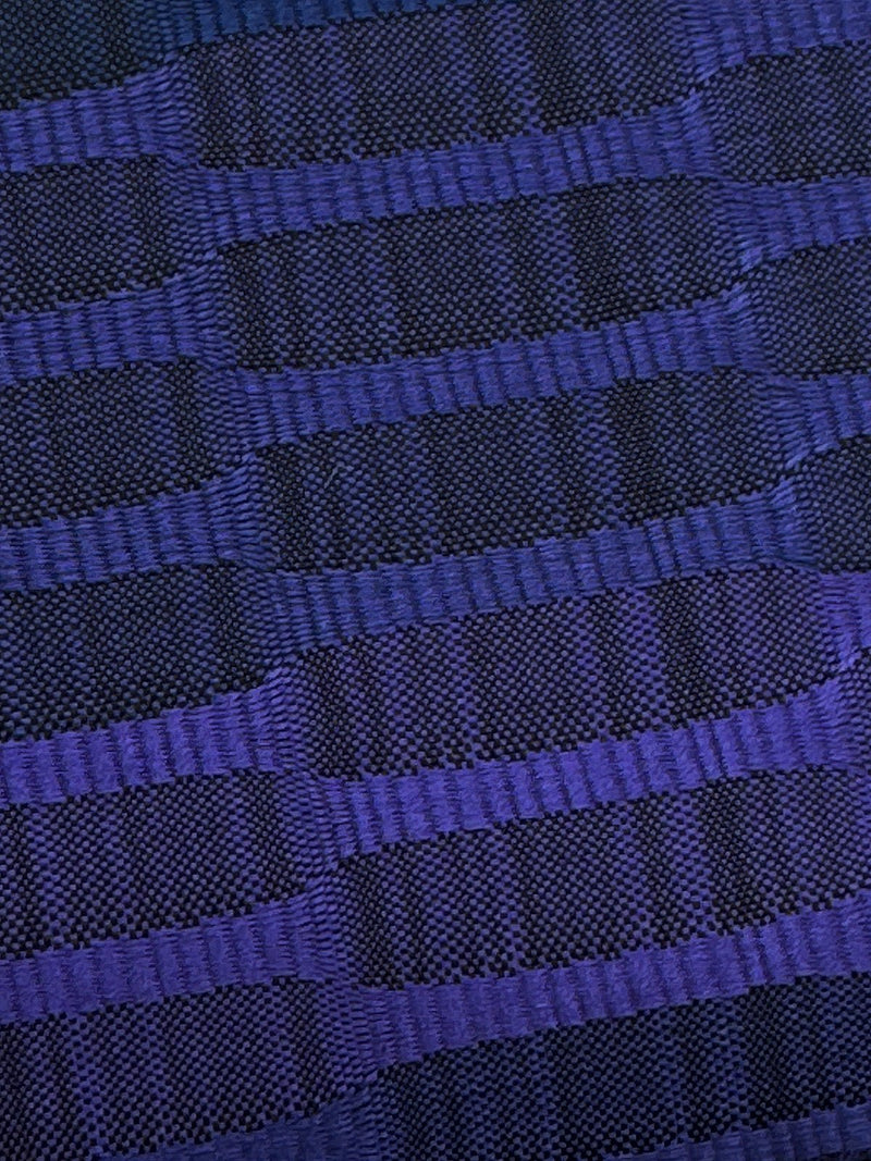 【SHOWROOM/先行ご紹介商品】【新色】見目麗しき帯！クールバージョン！博多織 九寸名古屋帯 紅間道 紺地濃淡に桔梗紫 - 木下着物研究所